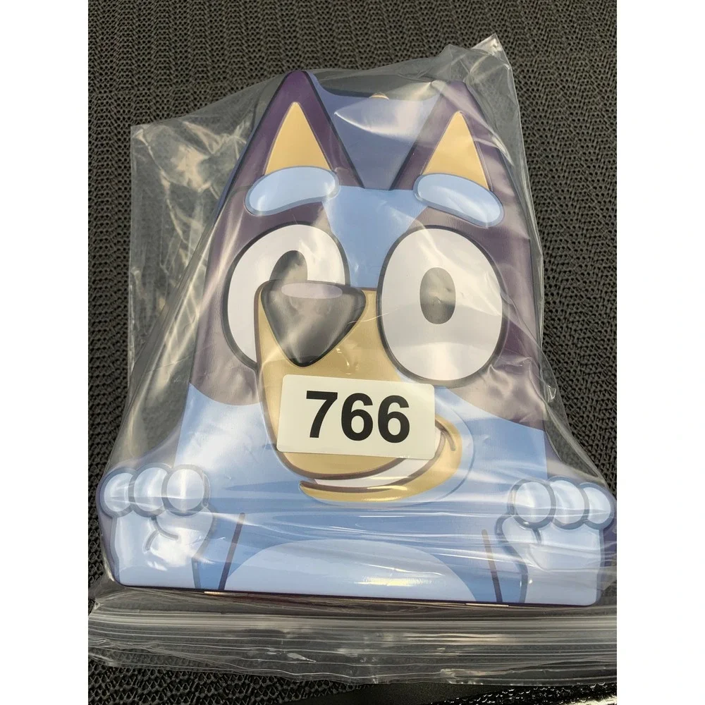 Bluey Character Tin Lunch Box Metal Storage Case Alphabet Print Tin Box Co 766